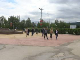 В якутском городе Ленске реконструируют площадь Ленина