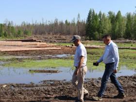 Замруководителя Рослесхоза осмотрел противопожарные обустройства в Горном улусе