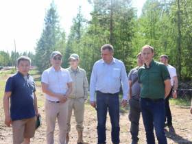 Замруководителя Рослесхоза осмотрел противопожарные обустройства в Горном улусе