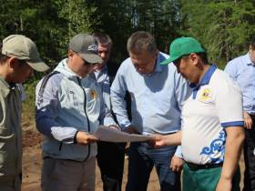 Замруководителя Рослесхоза осмотрел противопожарные обустройства в Горном улусе