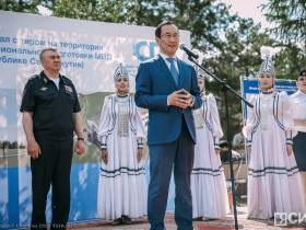 В Якутске установили первую сваю спортивного зала с тиром для сотрудников МВД