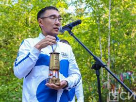 На Ленских столбах в Якутии зажгли огонь VII летних Игр "Дети Азии"