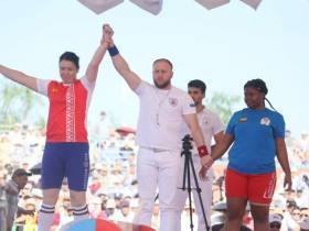 Виктор Колибабчук и Татьяна Баишева стали абсолютными чемпионами мира по мас-рестлингу