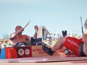 Виктор Колибабчук и Татьяна Баишева стали абсолютными чемпионами мира по мас-рестлингу