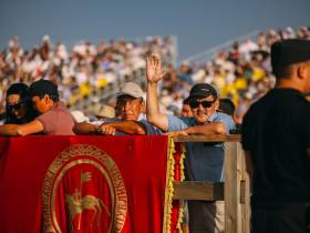 Победителем скачек на приз главы Якутии стал скакун Крит