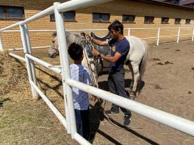 К конному походу Дугуйдана Винокурова из Оймякона в Москву присоединился его 9-летний сын