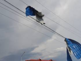 Ураганный ветер обрушился на село Борогонцы. Есть повреждения и пострадавшие