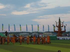 Генеральная репетиция открытия Спортивных игр народов Якутии прошла в Борогонцах