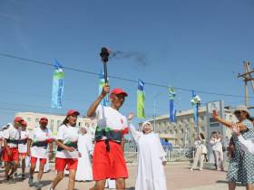 Огонь VIII Спортивных игр народов Якутии прибыл в Усть-Алданский район