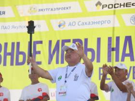 Огонь VIII Спортивных игр народов Якутии прибыл в Усть-Алданский район
