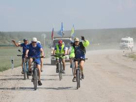 Состоялся велопробег из Чурапчи до Борогонцев, посвящённый Спортивным играм народов Якутии