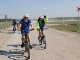 Состоялся велопробег из Чурапчи до Борогонцев, посвящённый Спортивным играм народов Якутии