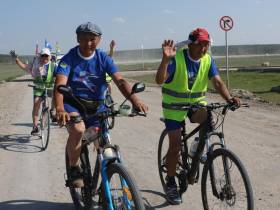 Состоялся велопробег из Чурапчи до Борогонцев, посвящённый Спортивным играм народов Якутии