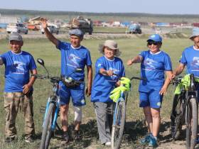 Состоялся велопробег из Чурапчи до Борогонцев, посвящённый Спортивным играм народов Якутии