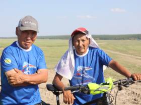 Состоялся велопробег из Чурапчи до Борогонцев, посвящённый Спортивным играм народов Якутии