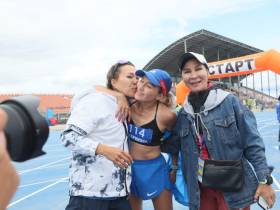 Макаров и Татаринова стали триумфаторами марафона на Спортивных играх народов Якутии