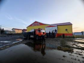 В населенных пунктах Верхоянского района наблюдается активный спад воды