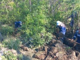 Бойцы студотряда провели работы по отведению воды с затопленных территорий в Верхоянском улусе