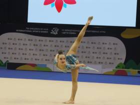 Якутские гимнастки выступили в первый соревновательный день на Играх "Дети Азии"