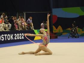 Якутские гимнастки выступили в первый соревновательный день на Играх "Дети Азии"