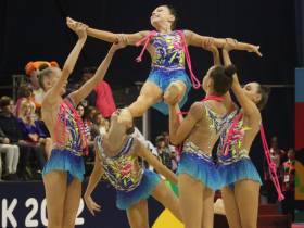 Якутские гимнастки выступили в первый соревновательный день на Играх "Дети Азии"