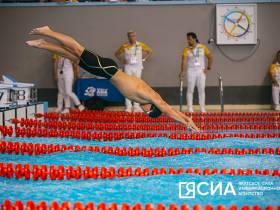 Фото. Первый день соревнований по плаванию на VII Международных играх "Дети Азии"