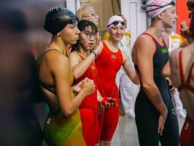 Фото. Первый день соревнований по плаванию на VII Международных играх "Дети Азии"