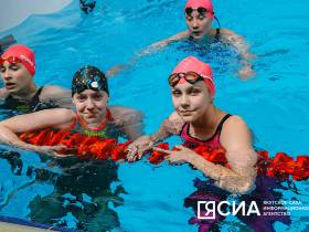 Фото. Первый день соревнований по плаванию на VII Международных играх "Дети Азии"