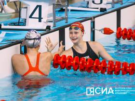 Фото. Первый день соревнований по плаванию на VII Международных играх "Дети Азии"