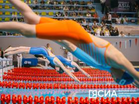 Фото. Первый день соревнований по плаванию на VII Международных играх "Дети Азии"