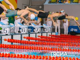 Фото. Первый день соревнований по плаванию на VII Международных играх "Дети Азии"