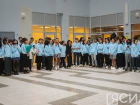 Ольга Балабкина приняла участие в торжественной линейке Международной Арктической школы