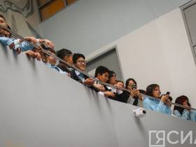 Ольга Балабкина приняла участие в торжественной линейке Международной Арктической школы