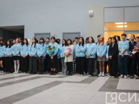 Ольга Балабкина приняла участие в торжественной линейке Международной Арктической школы