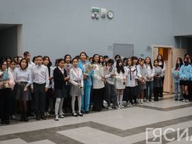 Ольга Балабкина приняла участие в торжественной линейке Международной Арктической школы