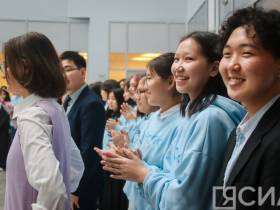 Ольга Балабкина приняла участие в торжественной линейке Международной Арктической школы