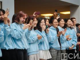 Ольга Балабкина приняла участие в торжественной линейке Международной Арктической школы