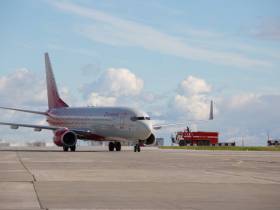 В аэропорту Якутска торжественно встретили первый самолет авиакомпании “Россия”