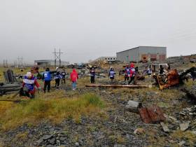 100 тонн металлолома собрали в якутском поселке Тикси