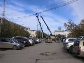 Фото и видео: последствия сильного ветра в Якутске