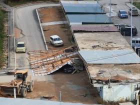 Фото и видео: последствия сильного ветра в Якутске