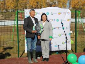 Спортивная площадка открылась в Центре коррекции речи чурапчинского детского сада