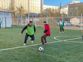 Обновлённое футбольное поле открыли в Республиканском лицее-интернате