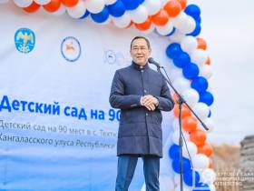Первую сваю нового детсада установили в Хангаласском районе Якутии