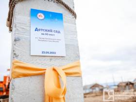 Первую сваю нового детсада установили в Хангаласском районе Якутии