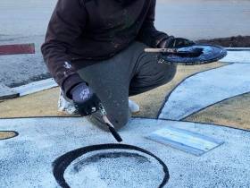 Художники фестиваля "Лето Якутия" преображают улицу Труда в Якутске