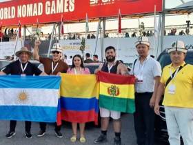 На соревнованиях по мас-рестлингу на Играх кочевников в Турции выступили спортсмены из 23 стран