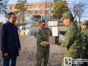 Айсен Николаев встретился в Приморском крае с мобилизованными якутянами