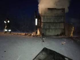 В Якутии в результате ДТП сгорел грузовик