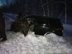 В Якутии в результате ДТП сгорел грузовик